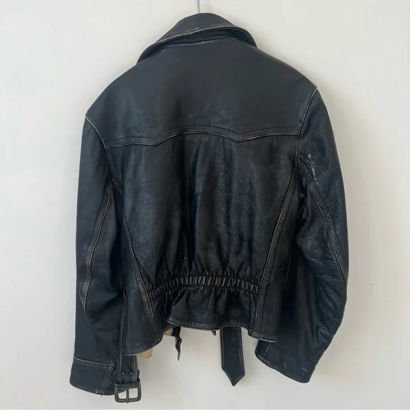Leather jacket vintage, Collezione Informale. Made in Greece